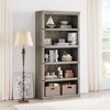 5 Tier Book Shelf Farmhouse Bookcase Open Storage Shelves 31.4" x 12.7" x 67.4" Book Case - 3 of 4