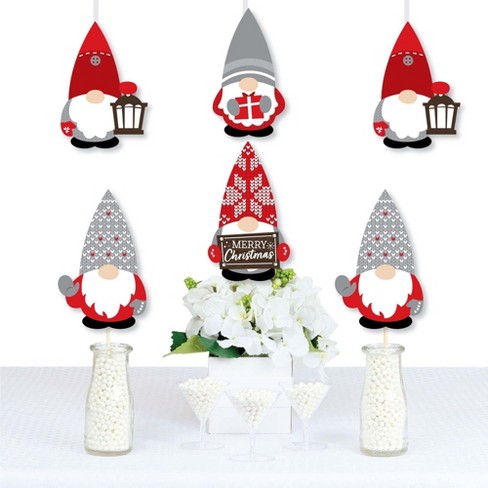 Big Dot Of Happiness Christmas Gnomes - Lawn Decorations - Outdoor Holiday  Party Yard Decorations - 10 Piece : Target