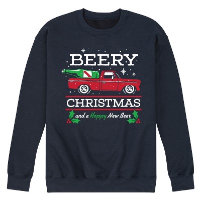 Men's - Instant Message - Beery Christmas Graphic Fleece Sweatshirt