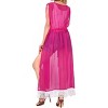 LA LEELA Women's Summer Open Front Oversized Vacation Beachwear Long Bathing Suit Duster Holiday Swimwear Coverups Cardigan - 3 of 4