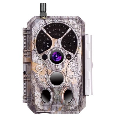 BlazeVideo Wireless Waterproof Motion Activated Night Vision Trail Camera with Infrared Night Vision, Omnidirectional Audio, and Time Lapse Features