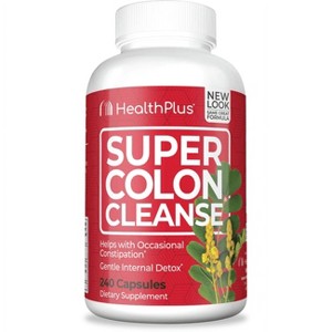 Health Plus - Super Colon Cleanse Dietary Supplement Capsules, 240 Count - 1 of 4