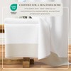Ultra-Soft Cotton and Modern Linen-Like Border Bath Towels - Great Bay Home - 4 of 4