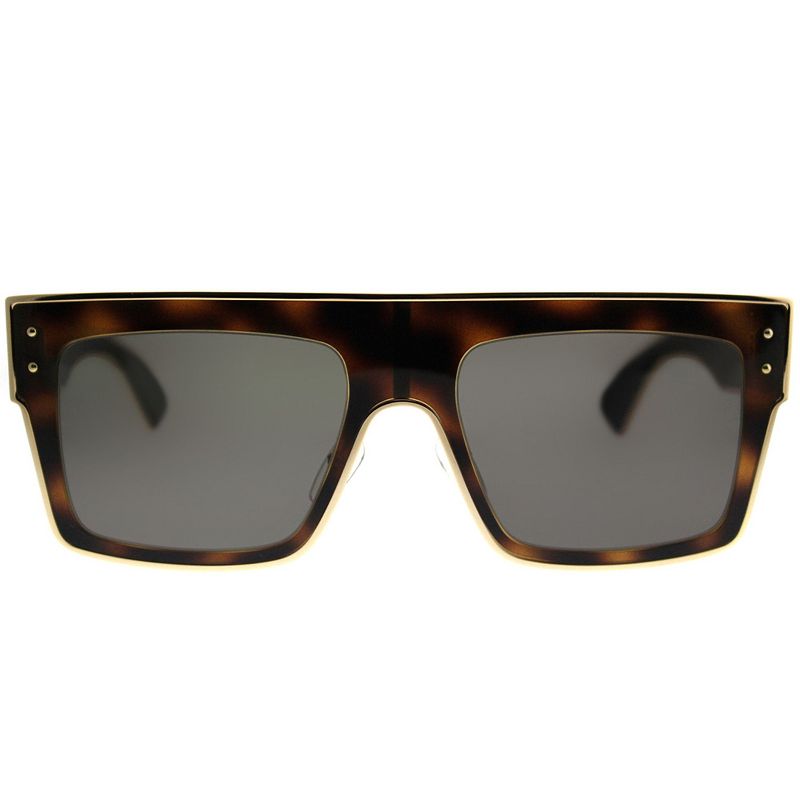 Moschino MOS 001/S 086 IR Unisex Rectangle Sunglasses Dark Havana 54mm, 2 of 4