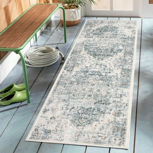 Area Rug, Vintage Rugs, Washable Rug, Distressed Rugs for Entryway, Non Slip Carpet, Foldable Low Pile Carpet, Indoor Door Mat, Kitchen Rug - 1 of 4