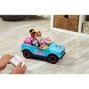 Barbie Hot Wheels RC SUV & Stickers, Battery-Powered Toy Truck, Fits 2 Barbie Dolls - 4 of 4