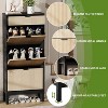 Shoe Storage Cabinet with 3 Flip Drawers, Entryway Cabinet with Adjustable Shelves , Space-Saving Narrow Shoe Rack for Entryway, Hallway - 4 of 4