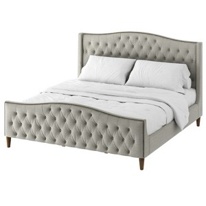 Dietrich Tufted Upholstered Bed with Headboard and Footboard | ARTFUL LIVING DESIGN - 1 of 4
