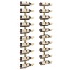 vidaXL Wall-Mounted Wine Rack Gold Metal 10 Bottle Holder - Modern Wine Storage for Kitchens/Bars - 3 of 4