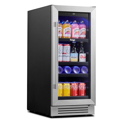 15 Inch Wide80 (12 oz.) Cans Beverage Cooler, Soda Beer Drink Built-in Refrigerator