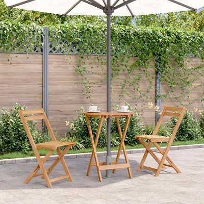vidaXL Garden Table Brown Solid Acacia Wood