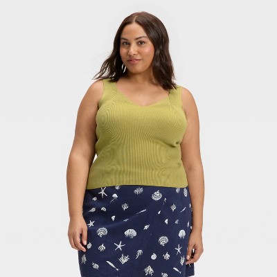 Women's V-Neck Sweater Tank - A New Day™