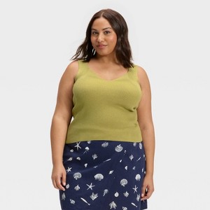 Women's V-Neck Sweater Tank - A New Day™ - 1 of 3