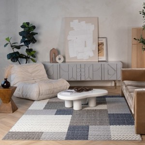 Rug Branch Hogar Abstract Geometric Indoor Outdoor Area Rug - 1 of 4