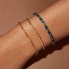 Tennis Bracelet for Women, 14K Gold Plated Cubic Zirconia Adjustable Slider Bracelets Trendy Jewelry Gift - 2 of 4