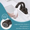 MAYEERTY Bathroom Faucet 2 Handle Oil Rubbed Bronze with Aerator Pop Up Drain Supply Hoses - 4 of 4