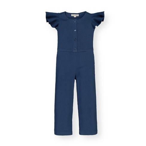 Hope Henry Girls Rib Knit Jumpsuit blue 8 Target