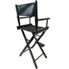 VYNXARIA Casual Home Director's Chair, Black Frame/Black Canvas,Suitable for adults, foldable style, 2pcs/set populus - 4 of 4