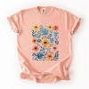 Simply Sage Market Watercolor Daisy Garden Garment Dyed Tee - 2 of 4