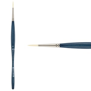 Borciani e Bonazzi Unico Bianco Synthetic Series 830 Paint Brush, Round 8 - Acrylic, Oil, Gel, Impasso Painting - Ergonomic Handle, Cruelty-Free, - 1 of 4