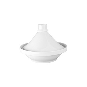 BIA Cordon Bleu, Porcelain Tagine, Glossy White Moroccan-Style Cookware - 24 oz Ceramic Pot for Oven, Microwave & Dishwasher Use - 8.5 x 6.75 in - 1 of 1