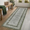 Washable Area Rugs Modern Bordered Low Pile Rugs for Living Room Contemporary Geometric Foldable Stain Resistant Carpet Neutral Rugs for Bedroom - 2 of 4