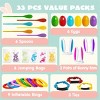 Joyfy Easter Potato Sack Race Jumping Bags, Spoon and Egg Race for Easter Theme Party Favor, Outside Lawn, Easter Eggs Hunt Game Activities - 2 of 4