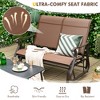 Tangkula 2-Person Outdoor Glider Chair Patio Rocking Lounge Chair w/ Breathable Fabric - 4 of 4