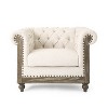 Mid-Century Club Chair Armchair with Fabric for living room-Christopher Knight Home - 2 of 4