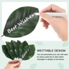 Unique Bargains Durable Fake Leaf Writable Artificial Green Leaf with Stems 20 Pcs - 4 of 4