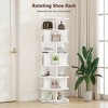 Skyzoo 360° Rotating Shoe Rack - 5 Tier Hexagon Spinning Shoe Organizer for Living Room,Entryway & Closet, - 2 of 4