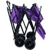VisioGear Collapsible Wagon with Canopy, Wagon Stroller, Foldable Wagon for Camping, and Garden Use, Purple, 45.28"*22.83"*38.78" - 4 of 4