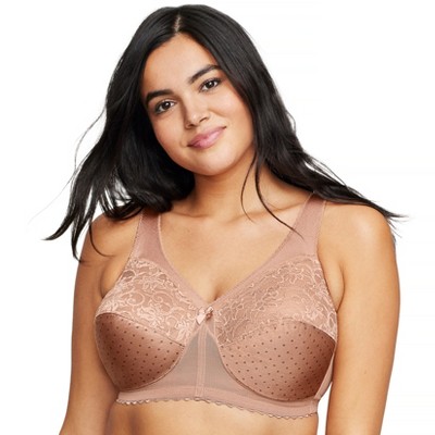 Glamorise Womens Magiclift Front-closure Support Wirefree Bra 1200 Blush  50dd : Target