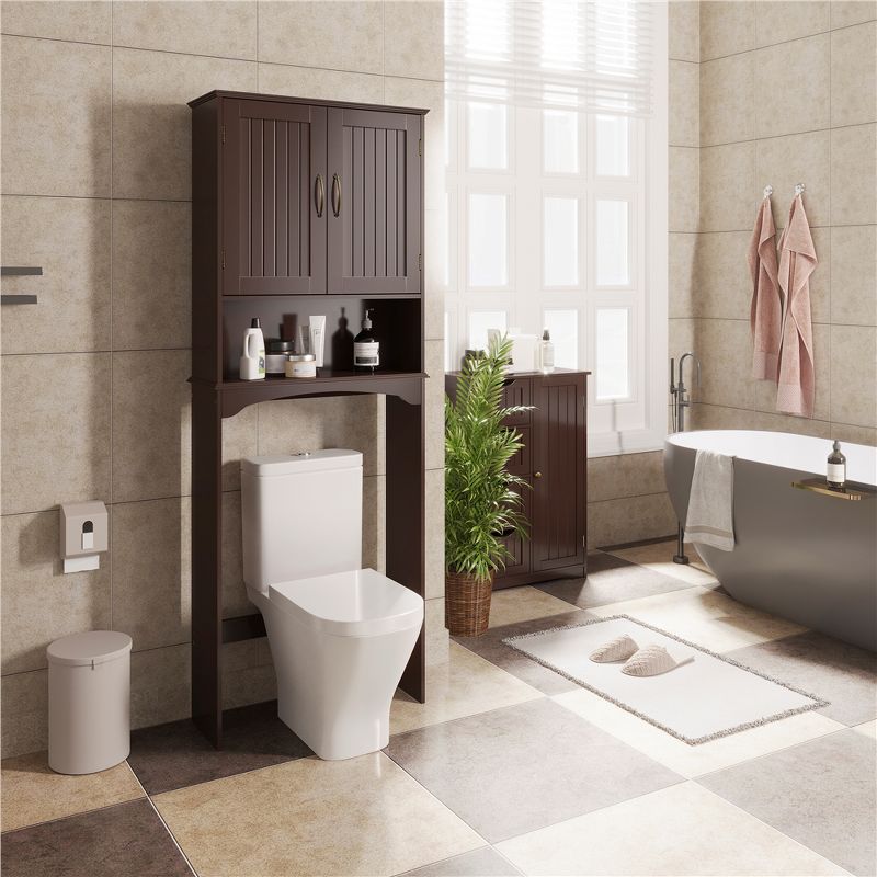 Yaheetech Over-the-Toilet Bathroom Cabinet with Adjustable Shelf, 2 of 9