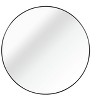 Okak 32IN Modern Bathroom Mirror with Aluminum Frame, Wall Mount Vanity Mirror, Round Mirror for Bathroom, Lavatory, Living Room - 4 of 4