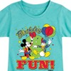 Girls' - Disney - Birthday Fitted Short Sleeve Graphic T-Shirt - 2 of 4