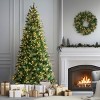 National Tree Company 7.5'/9'/10' Pre-Lit Gold Metallic Artificial Christmas Tree Warm White Lights - 3 of 4