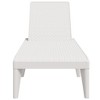 vidaXL Sun Lounger White 73.2"x23.6"x11.4" PP - 4 of 4