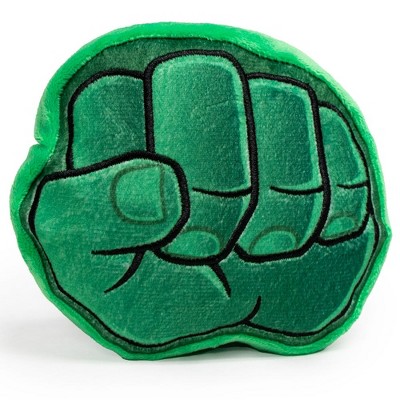 Buckle-Down Dog Toy Squeaker Plush - Marvel Comics Hulk Fist Greens