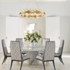 CityFurn Modern Luxury Round Chandelier with Crystal Glass - 3 of 4
