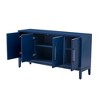 NicBex Retro Buffet Cabinet with Storage Versatile 4-Door Sideboard Cabinet with Brushed Doors and Fir Veneer, Featuring Elegant Handles - 4 of 4