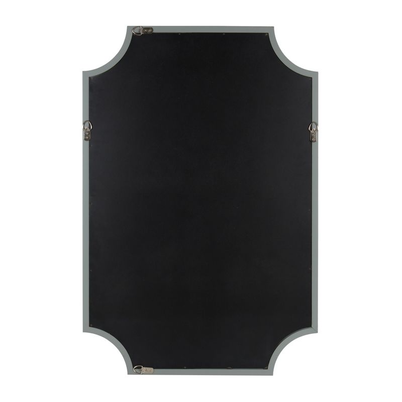 Kate and Laurel Hogan Wood Framed Mirror with Scallop Corners, 6 of 12