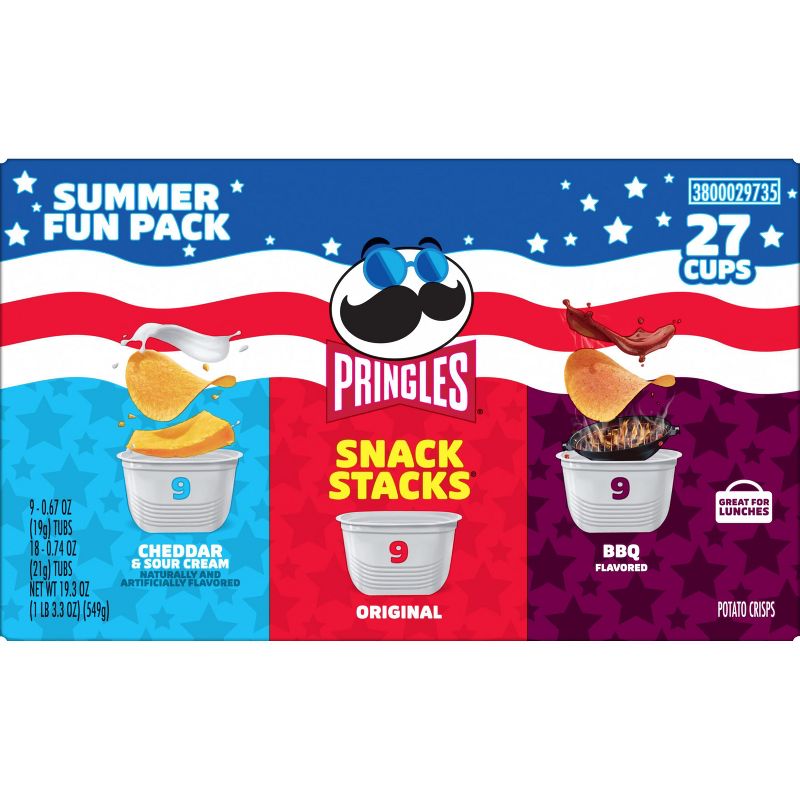Pringles Snack Stacks Summer Fun Pack - 19.3oz/27ct, 3 of 7