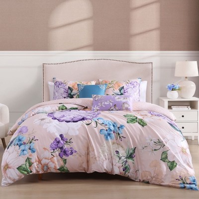 Bebejan Bright Bouquet 100% Cotton 5 Piece Reversible Comforter Set