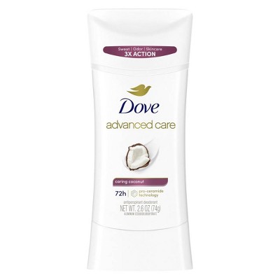 Dove Beauty Advanced Care Caring Coconut 72-Hour Antiperspirant & Deodorant Stick - 2.6oz