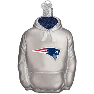 Old World Christmas Blown Glass Ornament for Christmas Tree, New England Patriots Hoodie - 1 of 3
