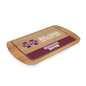 NCAA Mississippi State Bulldogs Parawood Billboard Glass Top Serving Tray - 1 of 2