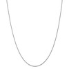 Black Bow Jewelry 0.8mm, 14k White Gold, Baby Rope Chain Necklace - 3 of 4
