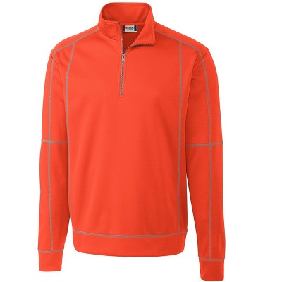 Clique Men's Helsa Half Zip Jacket - Blood Orange - S : Target