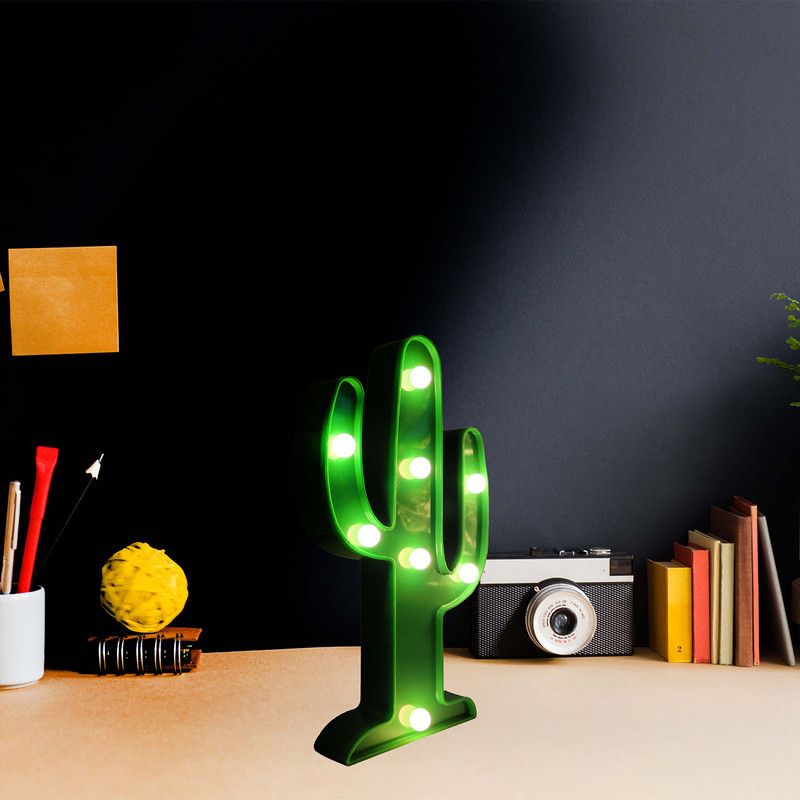 CIAO Tech Cactus Shaped Night Light Table Lamp LED Light For Kids' Room, 2 of 5